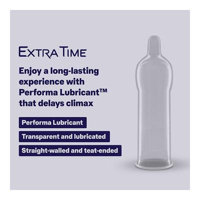 Durex Condoms - Extra Time 10's - Plain/Flavoured Condoms
