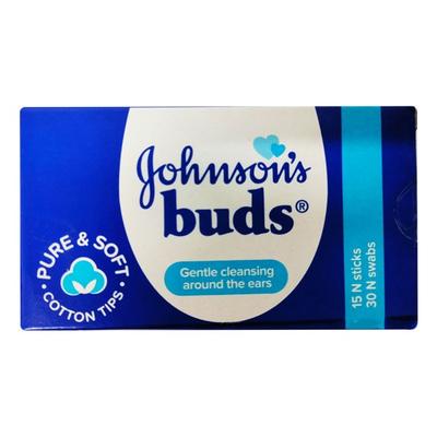 Johnsons's Paper Cotton Buds 15's - 30 Swabs - Cotton Buds & Balls