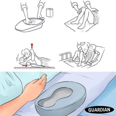 Guardian Bedpan - Black - Urology Supplies