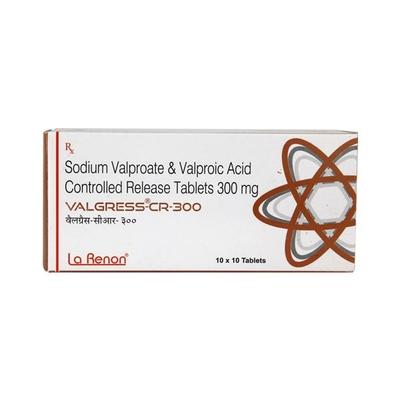 Valgress CR 300mg Tablet 10'S - Epilepsy/Convulsion-Ant