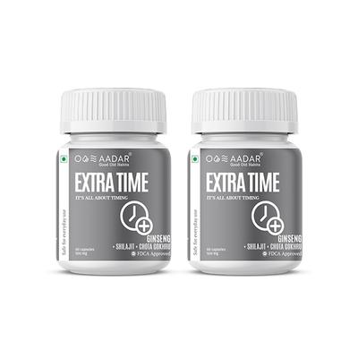 AADAR Extra Time 500 mg Capsule (Pack of 2 x 60's) - Sexual Healthcare