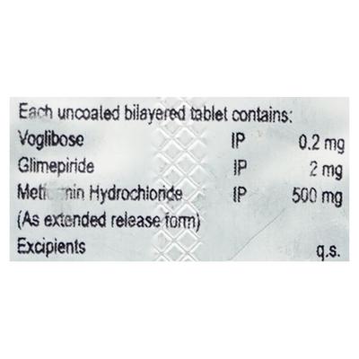 METVIRON TRIO 2mg Tablet 10's - Diabetes-Ant