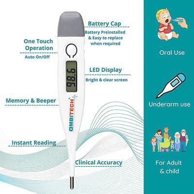 Ambitech Digital Thermometer (Pack of 2) - PHX 01 - Thermometer & Oximeter
