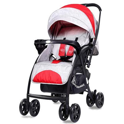R for Rabbit Sugar Pop Baby Stroller - Red Grey - Baby Safety