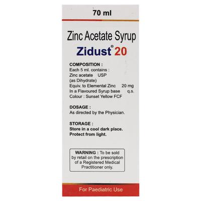 ZIDUST 20 Syrup 70ml - Supplements-Vam