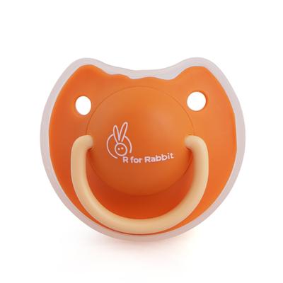 R for Rabbit Tusky Pacifier for kids of 3 months - Orange 1's - Pacifiers & Teethers