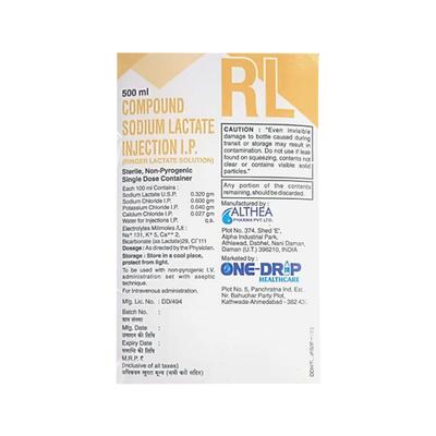 RL(ONE DROP) Infusion 500ml - Supplements-Int