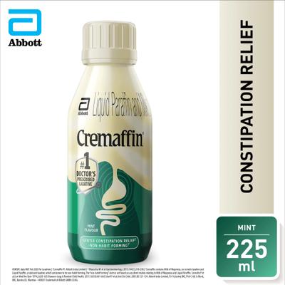 Cremaffin Constipation Relief Liquid - Mint 225ml - Indigestion/Constipation