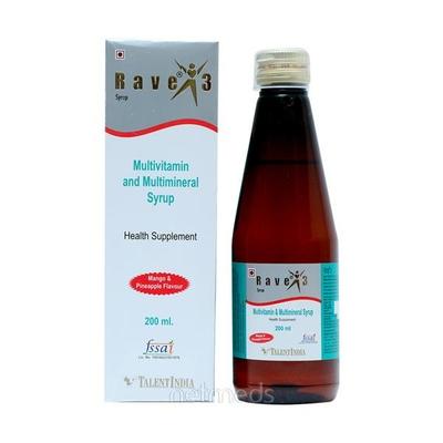 Rave 3 Syrup 200ml - Supplements-Sup