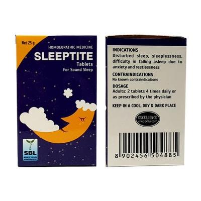 SBL Sleeptite Tablet 25 gm - Speciality Medicine