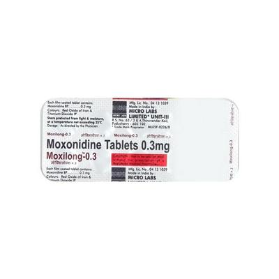 Moxilong 0.3mg Tablet 10'S - Hypertension-Cen