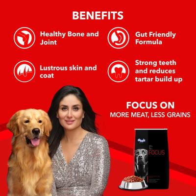 Drools Focus Adult Super Premium Dry Dog Food, Chicken 4000 gm - Petfood