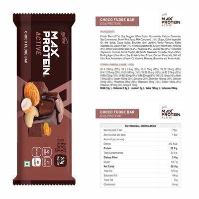 RiteBite Active Variety Energy Bar - Choco Fudge, Honey Lemon, Green Tea Orange, Choco Slim, Green Coffee Beans (Pack of 6) - Nutritional Bars