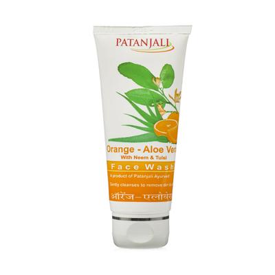 Patanjali Face Wash - Orange & Aloe Vera 60 gm - Face Wash & Cleansers