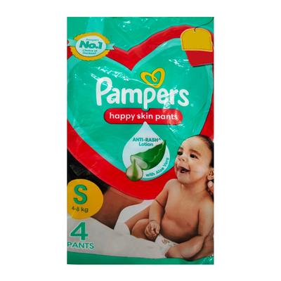 Pampers Happy Skin Diapers Pants (S) 4's - Diapers & Wipes