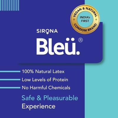 Bleu Condoms Combo Pack - Ultra Thin + Dotted + 3 in 1 Dotted Ripped and Contour Shaped (Pack of 2 x 8's Each) - Plain/Flavoured Condoms