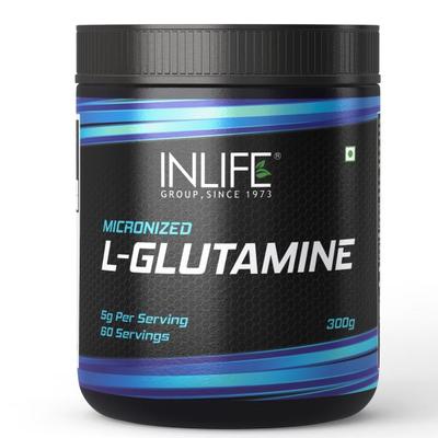 INLIFE Micronized L Glutamine Powder 300 gm - Amino Acids