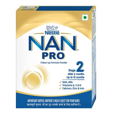 Nestle Nan Pro 2 (6 Months+) Powder 400 gm (Refill Pack) - Baby And Infant Supplements
