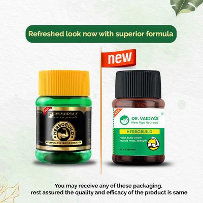 Dr. Vaidya's Herbobuild Capsule (Pack of 2 x 50's) - Speciality Medicines