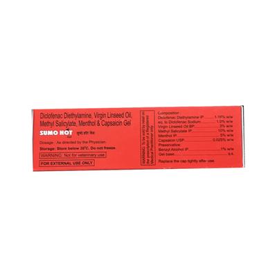 SUMO HOT Gel 30gm - Pain relief-Nsa
