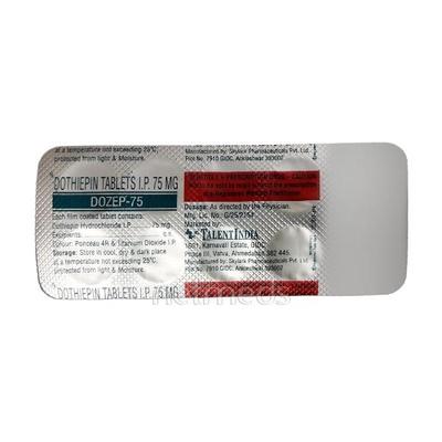 Dozep 75mg Tablet 10'S - Depression-Ant