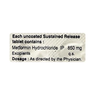 MET DM XL 850mg Tablet 10'S - Diabetes-Ant