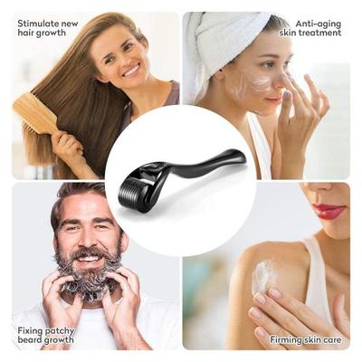 DRS Derma Roller System 540 Titanium Alloy Micro Needles (1.0 mm) - Black - Beard Rollers
