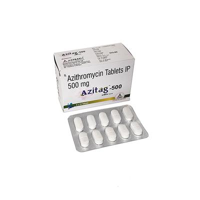 AZITAG 500 Tablet 10's - Bacterial Infections-Mac