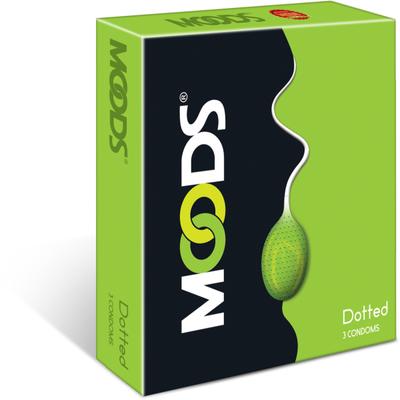 Moods Condoms Dotted 3's - Plain/Flavoured Condoms