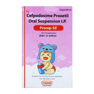 PROCEP 50mg Dry syrup 30ml - Bacterial Infections-Cep
