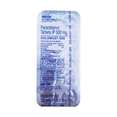 DOLOMUST 500 Tablet 10's - Fever-Ana