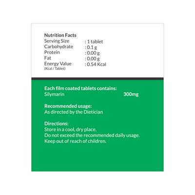 Aiwo Silymarin 300 mg Tablet (Pack of 10 x 10's) - Herbal Dietary Supplement