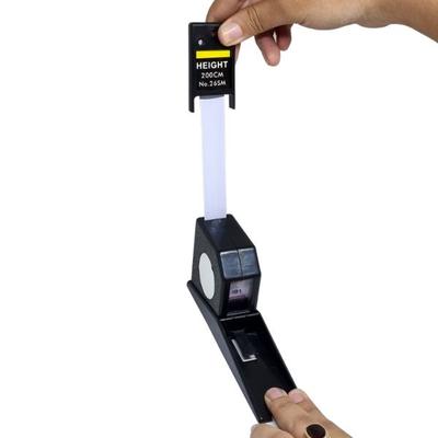 Sahyog Wellness Stature Meter Wall Mount Height Measurement (2m/200cm) - Black 1's - Health Monitoring Devices