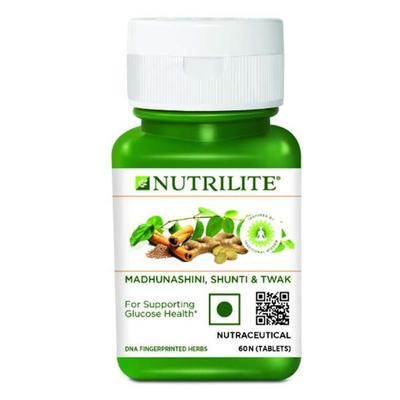 Nutrilite Madhunashini, Shunti and Twak Tablet 60's - Herbal Dietary Supplement
