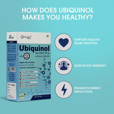 Origins Nutra Ubiquinol 100 mg Veg Softgel Capsule (Pack of 3 x 10's) 1's - Multi-Vitamins