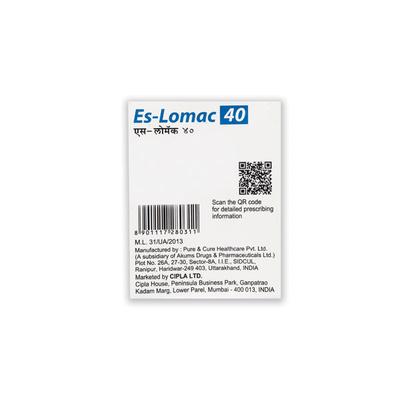 ES LOMAC 40 Tablet 15's - Ulcer/Reflux/Flatulence-Aaa