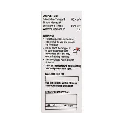 BRIMOEYE T Ophthalmic Solution 5ml - Glaucoma-Ant