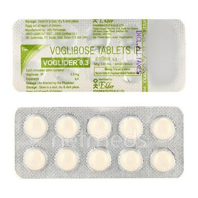 Voglider 0.3mg Tablet 10'S - Diabetes-Ant