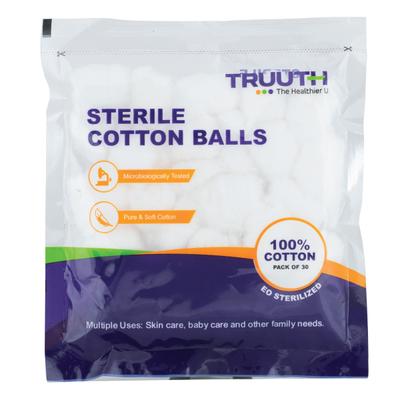 Truuth Sterilized Cotton Balls 30's - Cotton Buds & Balls