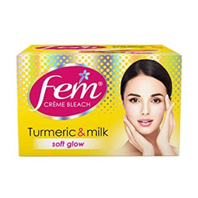 Fem Creme Bleach - Turmeric & Milk 24 gm - Face Bleach