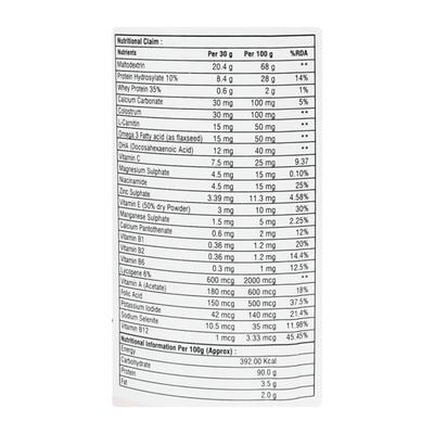 Gratein High Energy Protein Supplement Powder- Strawberry Vanilla 200 gm - Protein Drink