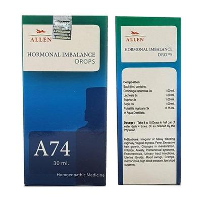 Allen A74 Hormonal Imbalance Care Drops 30 ml - Homeopathic Drops