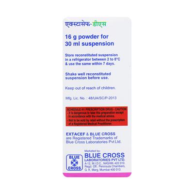Extacef DS Dry Syrup 30ml - Bacterial Infections-Cep