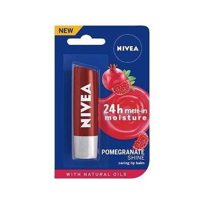 Nivea Pomegranate Shine Lip Balm 4.8 gm - Lip Balms
