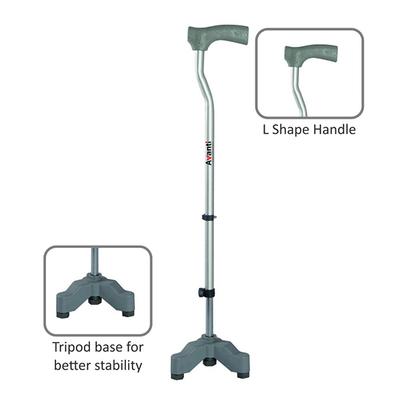 Vissco Avanti L Shape Walking Stick - Tripod - Walker & Walking Stick