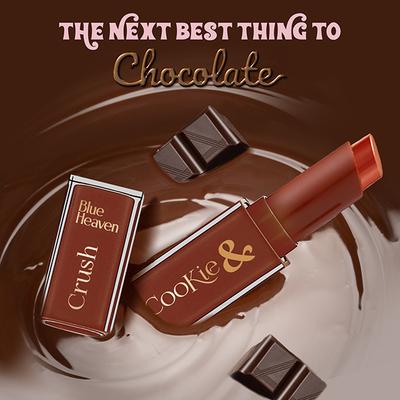 Blue Heaven Cookie & Crush Chocolate-Flavored Soft-Matte Lipstick, Pudding Time 3.4 gm - Lipsticks