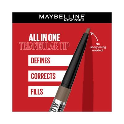 Maybelline New York Tattoo Brow 36 Hr Brow Pencil Light Brown Waterproof Eyebrow Pencil with Precision Tip 0.25 gm - Eyebrow Pencils & Enhancers