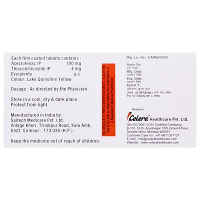 ACELERA TH Tablet 10's - Muscle Spasm-Mus