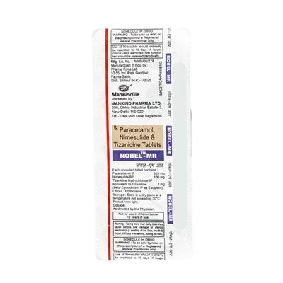 Nobel MD 100mg Tablet 10'S - Pain relief-Nsa