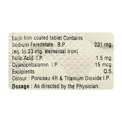 HAEMFORTE Tablet 10's - Iron Supplement/Anaemia-Vma